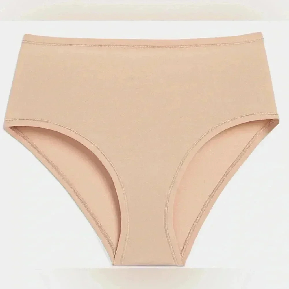 NWT lot of 4 assets Miya/CK/ Jockey high waist neutral lightweight thong brief S